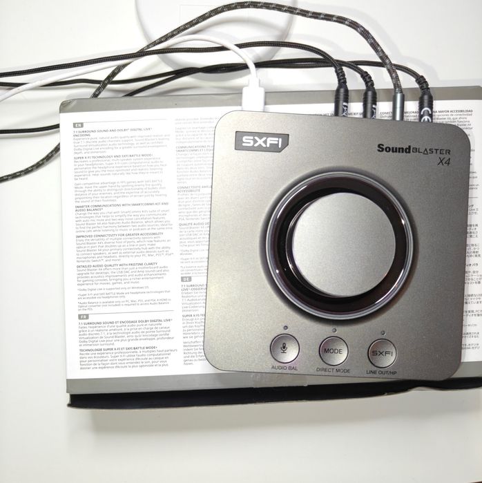 Creative Sound Blaster X4 – DAC USB extern, 7.1, Super X-Fi