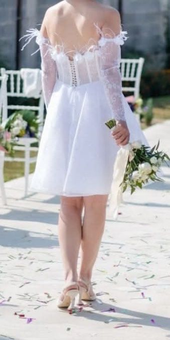 Rochie cununie civilă și sandale