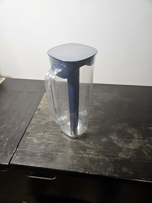 Филтърна кана, ИКЕА, с капак, синя/прозрачна, 1.7 л, 28 см