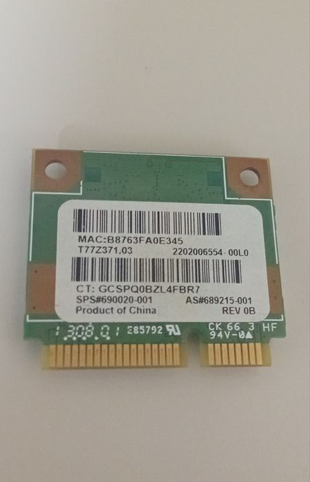 Wi-Fi адаптер для ноутбука Ralink RT3290 (Wi-Fi + Bluetooth)