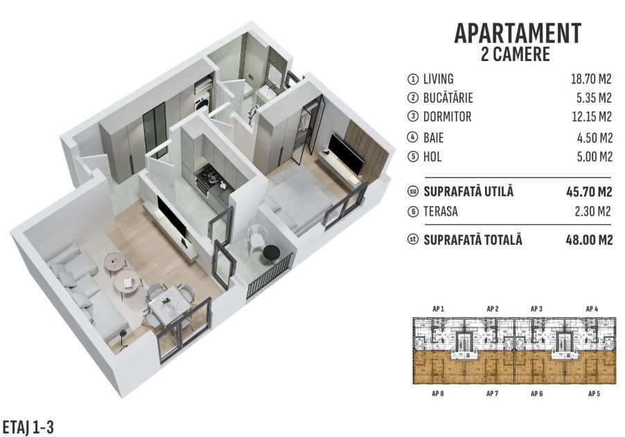 Comision 0% 2 camere | Prelungirea Ghencea | Latin