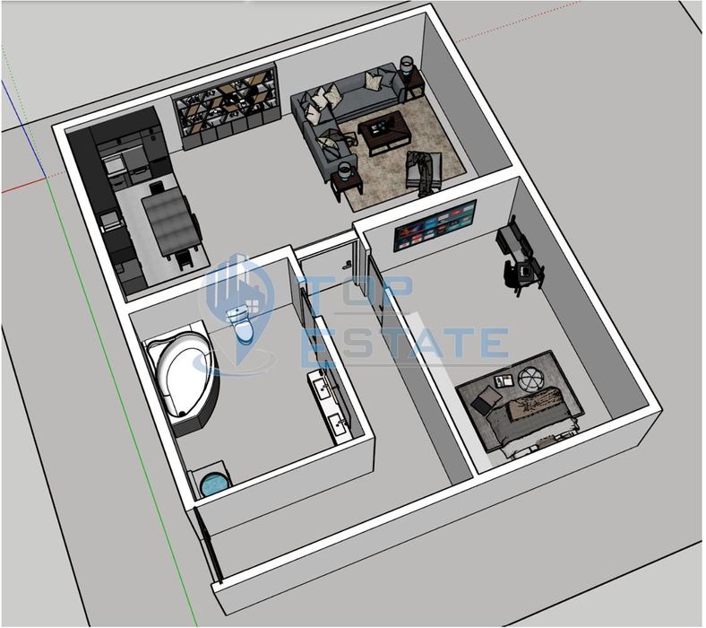 Продава се Двустаен апартамент в Велико Търново, Бузлуджа - 79 кв.м за 1055 €/кв.м - Снимка #1