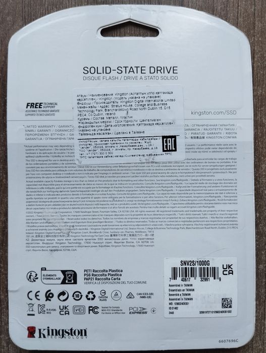 Продам ssd Kingston NV2 1 tb