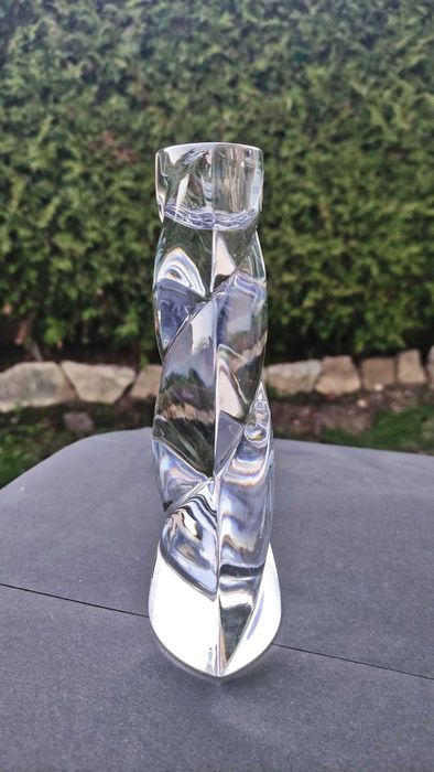 Rogaska Словения два масивни свещника от оловен кристал 1930 г