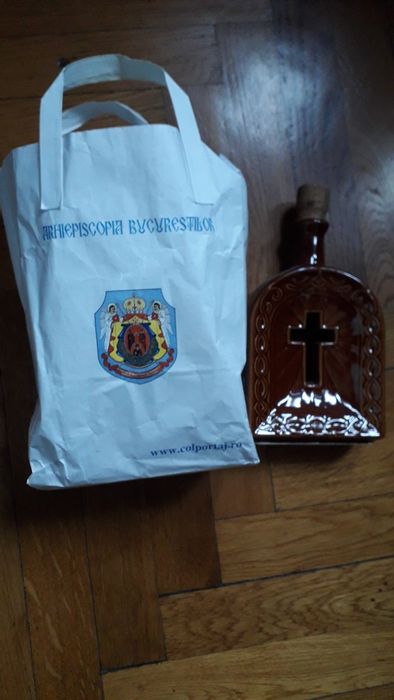 Vas alama,vechi pt aghiasma si sticla Arhiescopie