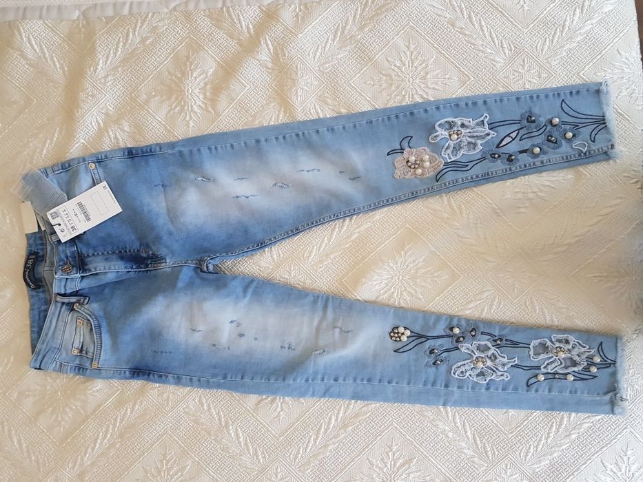 Дънки с перли