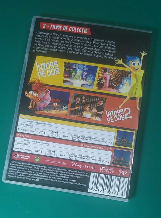 Intors pe dos 1 & 2 colectie Disney DVD dublat romana