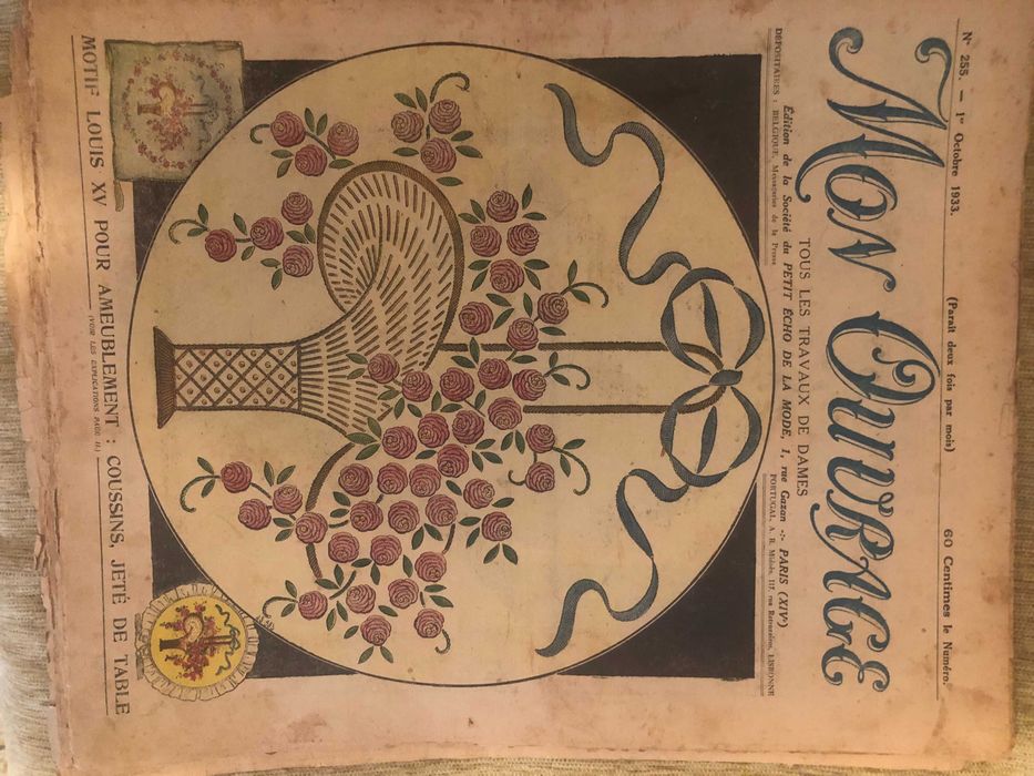 Vand 36 reviste moda frantuzesti "MON OUVRAGE" din anii 1935, 10 ron/buc