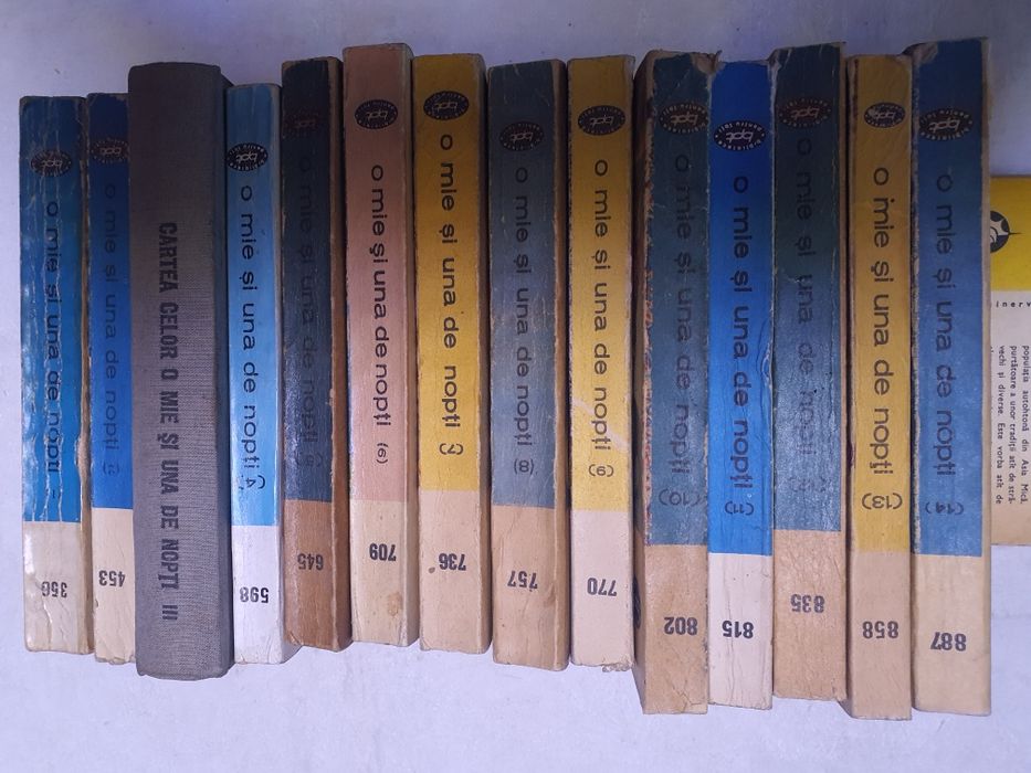 1001 de nopti prima editie integrala 14volume Basme Arabe,Turcesti etc
