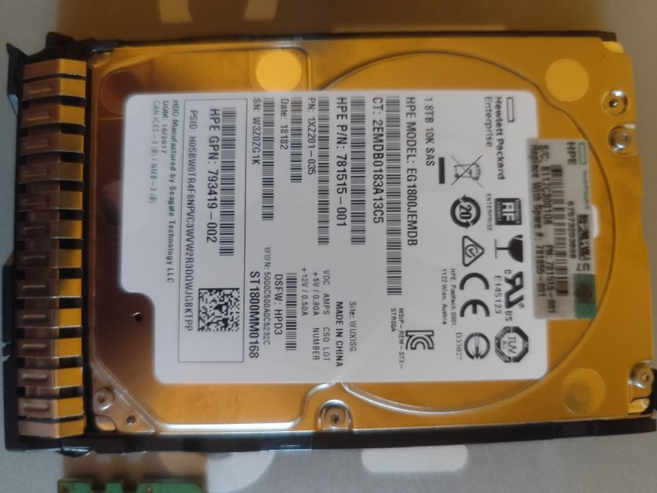 HDD Server HPE 2.5 1.8 TB 10K SAS