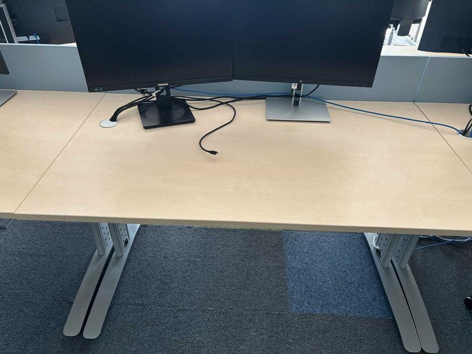 Birou /Masa de lucru cadru metalic - blat 140x80