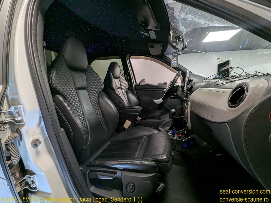 Sistem adaptare scaune de Audi A3 8V pe Logan Duster Sandero