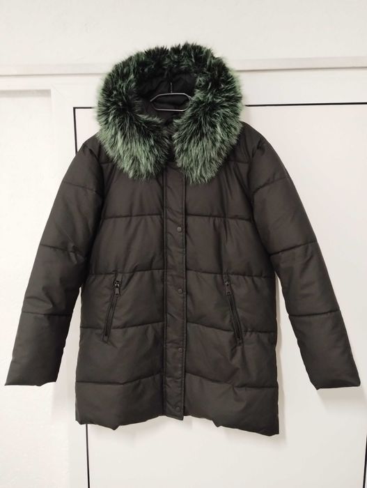 Geacă iarnă,  L neagră impermeabil