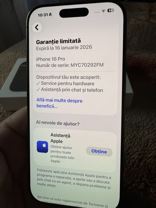 Vand/schimb iPhone 16 Pro 256Gb…Ca Nou..full box