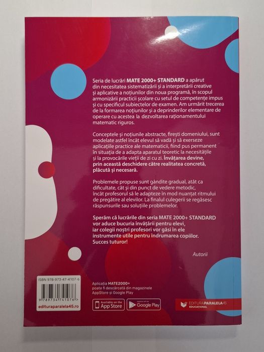 Culegere Matematica Standard clasa a 8-a