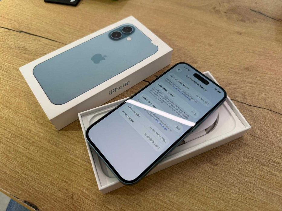 iPhone 16 128GB Teal 5G Factura Garantie Buy-Back