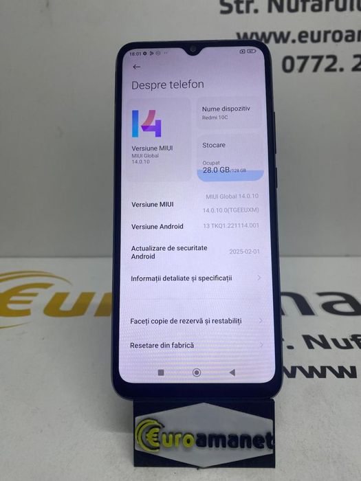 Telefon mobil Xiaomi Redmi 10C, Dual SIM, 128GB -N2-