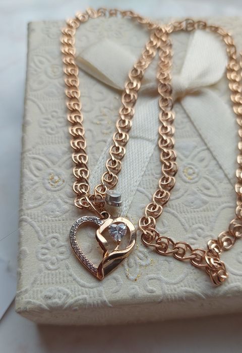 Золото цепь с кулоном 585 пробы