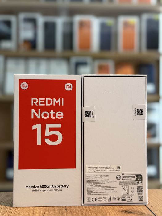 Redmi note 15 256Gb Black/Nou /Garantie 12 luni @atsgsm.ro