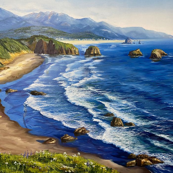 Картина море пляж