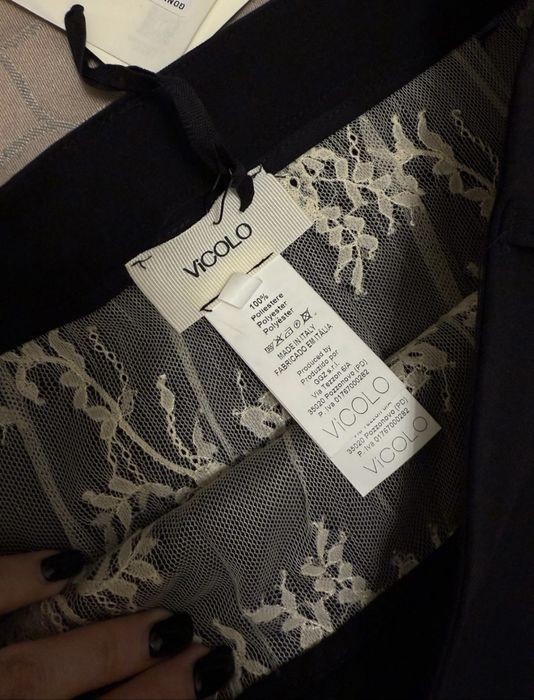 Черная бка с кружевами