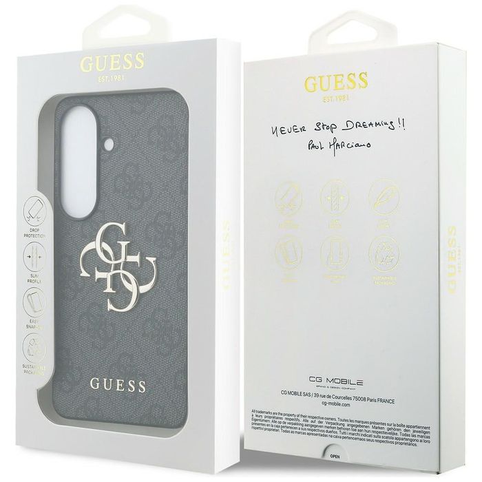 Кейс guess hardcase 4g big metal logo за samsung galaxy s26 plus – bla