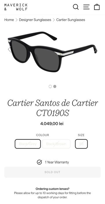 Ochelari de soare marca Cartier