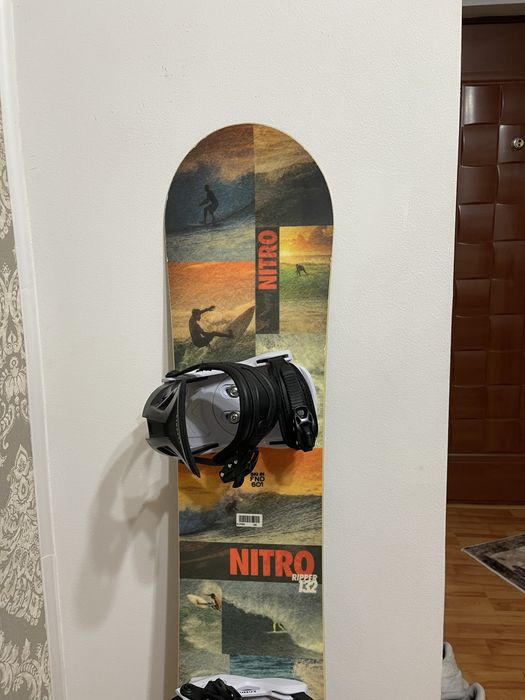 Placa snowboard 132 cm nitro cu legaturi