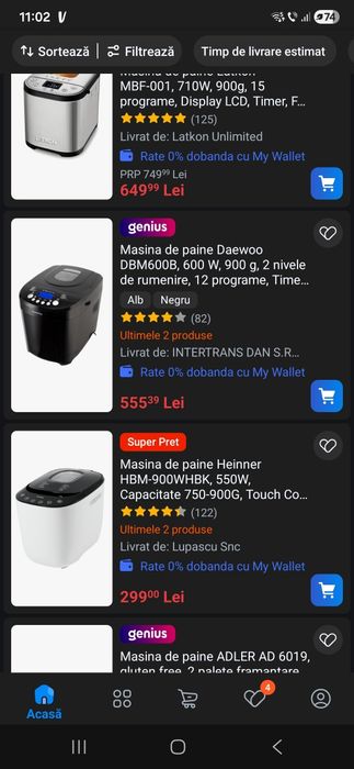 Masina de făcut pâine Daewoo