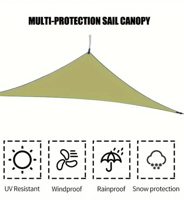 Триъгълно покривало за сянка