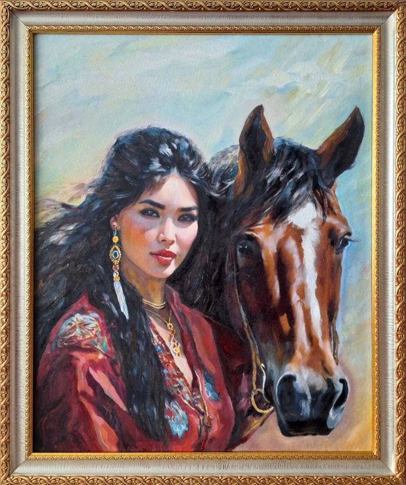 Пишу картины масляными красками