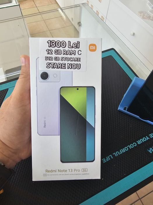 Redmi Note 13 Pro 5G, 12/512 GB, Nou, Garanție