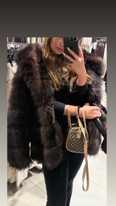 ZARA шуба новая, размер L, тёплая