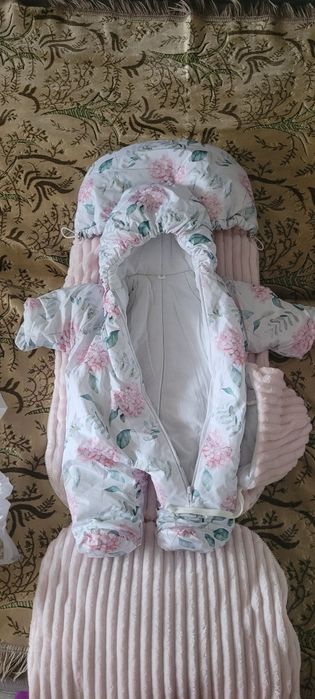 Комплект на выписку зимний, для девочки