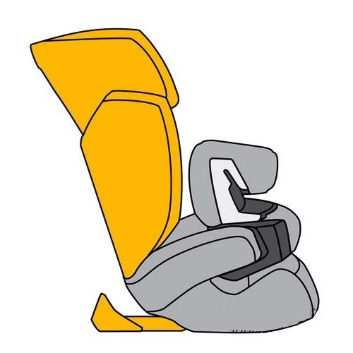 Cybex Стол за кола Aura Fix Cobblestone (9-36 кг)