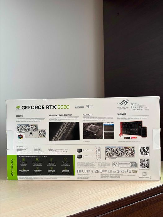 ASUS ROG Astral GeForce RTX 5080 OC White Edition 16GB SIGILATA