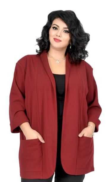 Sacou Casual dama mov, visiniu, negru