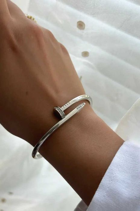 Гривна пирон с камъни Cartie, златна, сребърна, розово злато