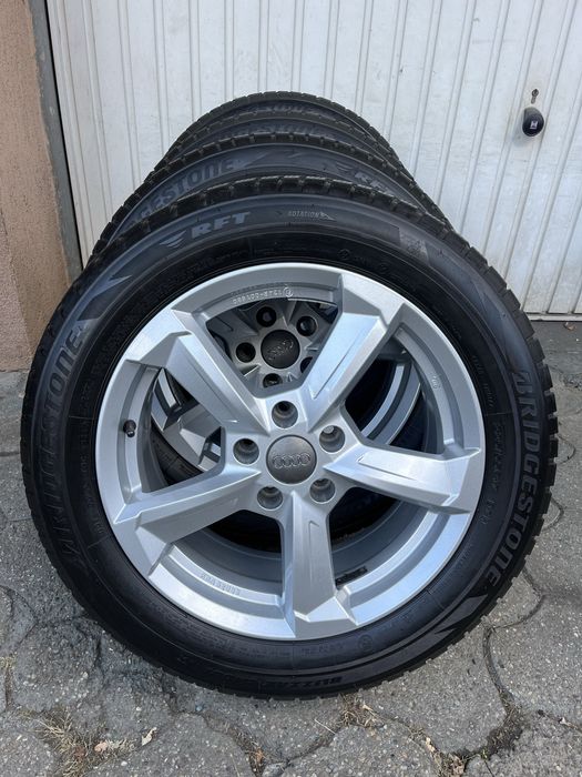 Jante 5x112mm, anvelope iarna 225/55 R17 Audi A4, B8, B9, A6 C6 C7, A5