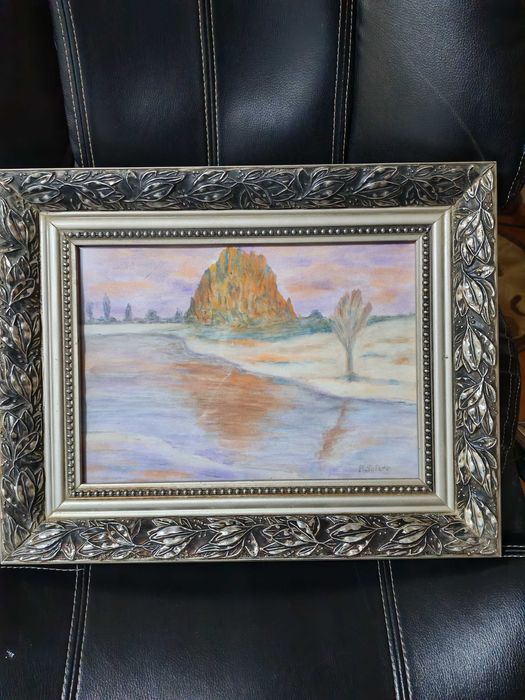 Tablou superb Pio Solero (1881 - 1975), Pastel și acuarela pe hârtie