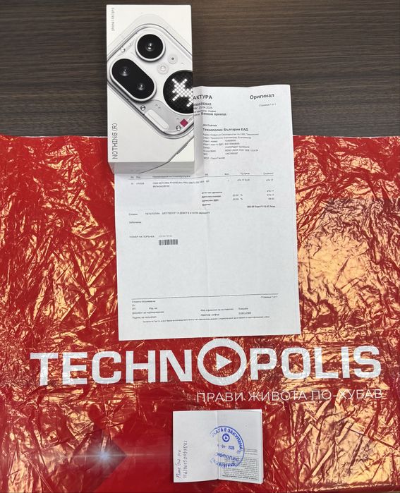 КАТО НОВ 256GB Nothing Phone 4a Pro 5G Гаранция TECHNOPOLIS 2028 Silver