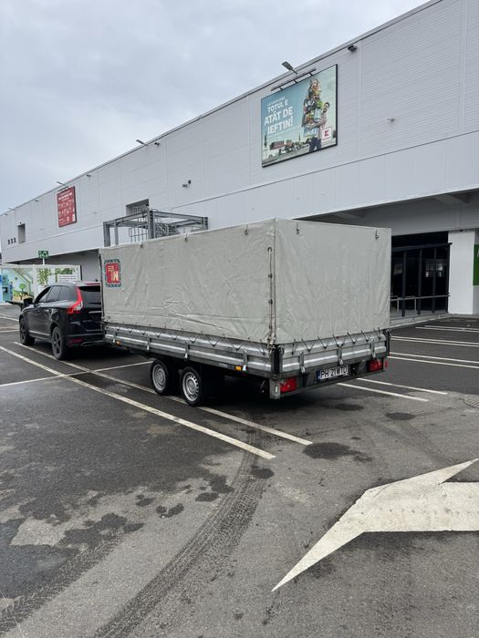 Remorca prelata si platforma auto Stema 2 axe 3500kg