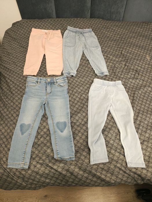 Vând lot pantaloni , pt fetițe Nr 92 ( cool club )