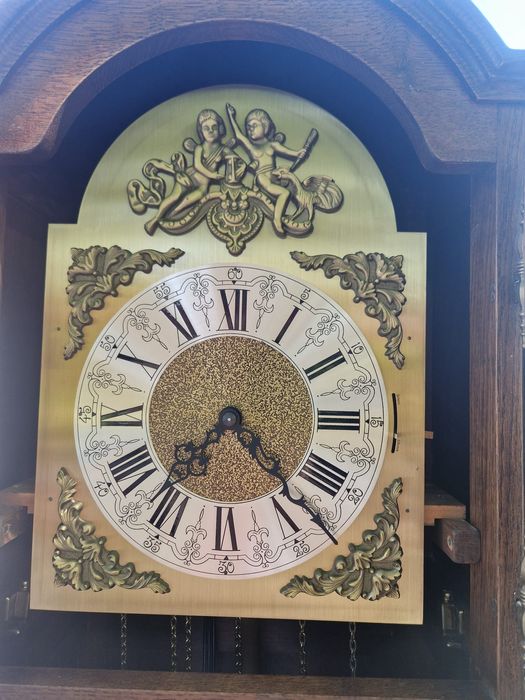 Ceas mecanic cu pendul de podea cu 3 greutati