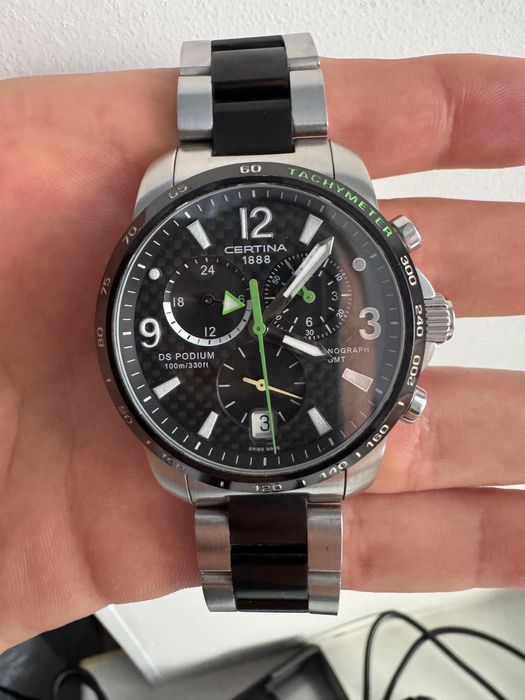 Часы certina оригинал DS Podium Chronograph GMT