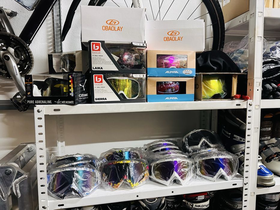 Casca schi WEST marime L alb