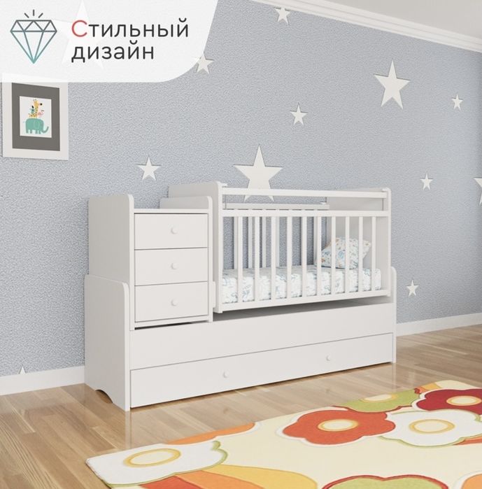 Детский кровать трансформер TOMIX FREDDO