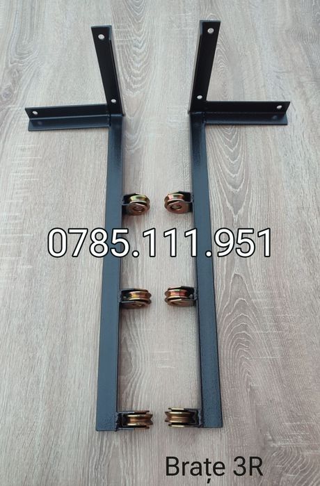 Suport rufe/ uscător/ consola cu scripeți metalici