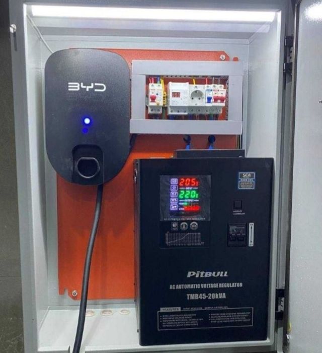 Установка Зарядка для электромобиля