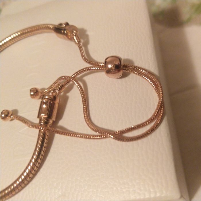 Brățară din argint integral placată cu aur roz